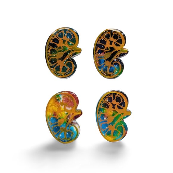 Kindey Badge Reel | Handmade ID Holder Nurse Teacher Student Therapist Gift NWT - Picture 3 of 4